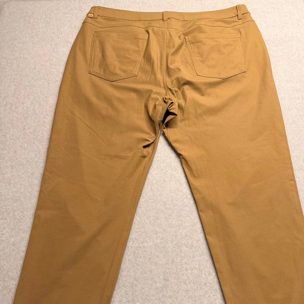 Lululemon Commission Slim-Fit Pant 40 Tan Khaki Warpstreme Chino LM5AQ9S